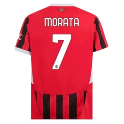 AC Milan Alvaro Morata #7 Voetbalshirt 2024-25 Thuistenue Heren